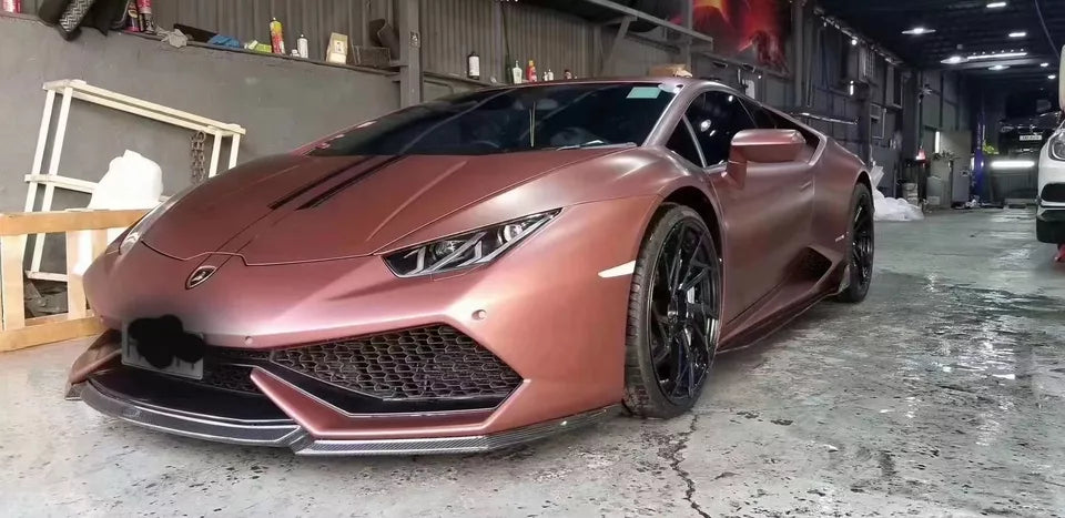 V-Style Carbon Fiber Front Lip - LAMBORGHINI HURACAN LP610
