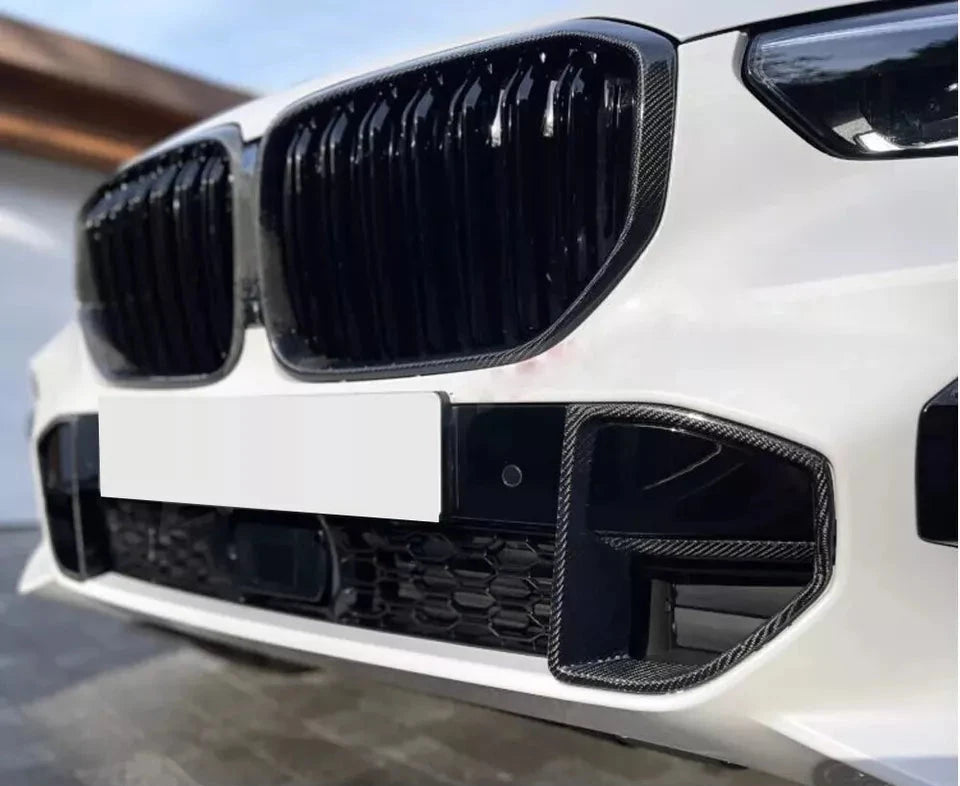 Carbon Fiber Front Bumper Air Vent Cover Trim - BMW X5 G05 M-Sport 2019-2020