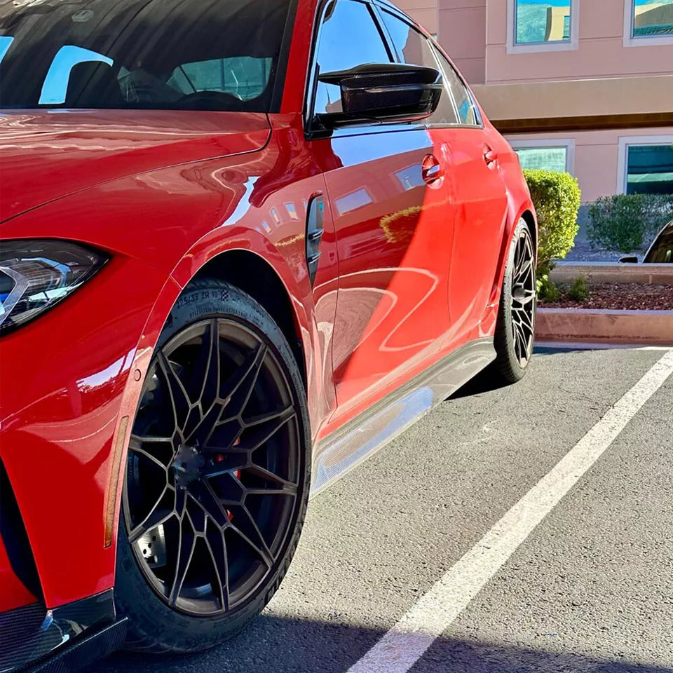 Carbon Fiber Side Skirt Replacement - 2021-25 BMW G80 M3