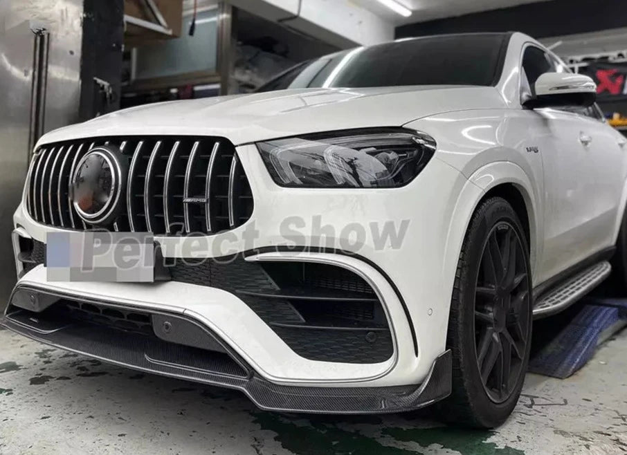 Carbon Fiber Front Bumper Splitter Lip - Mercedes Benz W167 C167 GLE450 GLE63 AMG