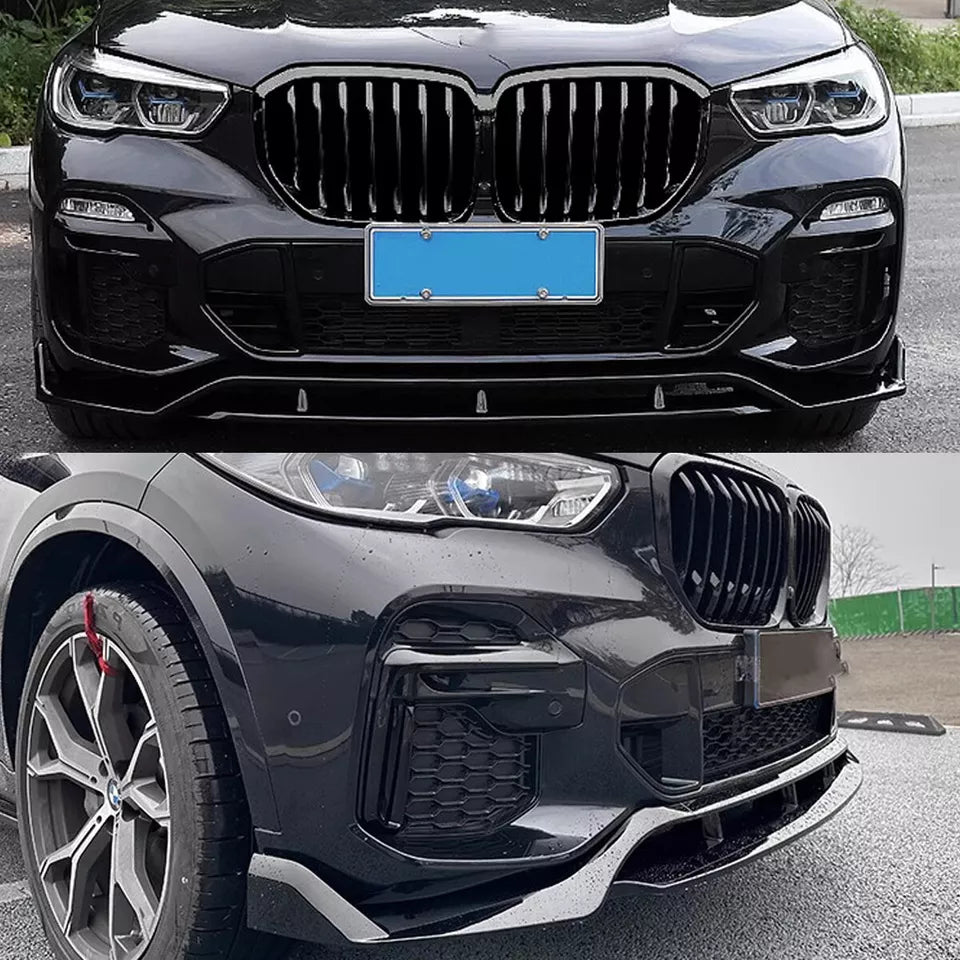 Gloss Black Front Lip Splitter - BMW X5 G05 M Sport 2019-2023