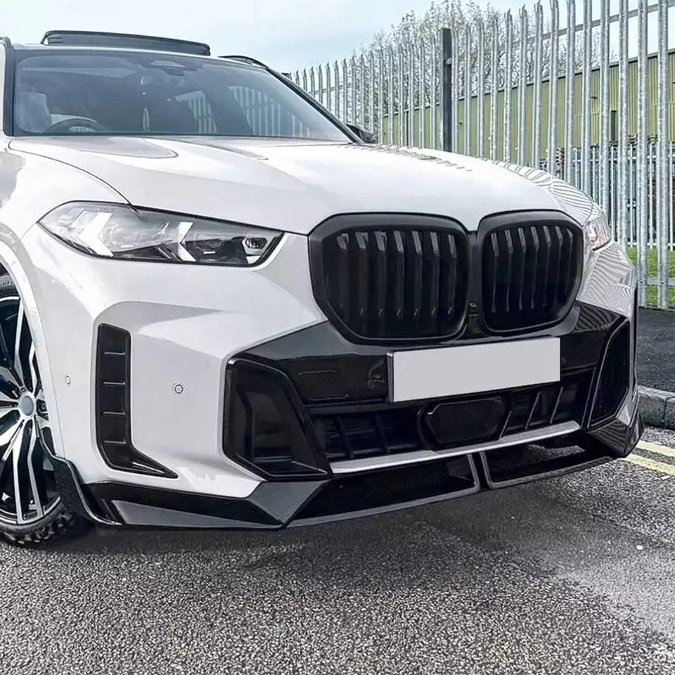 Gloss Black Front Splitter Lip - 2023-25 BMW X5 G05 M Sport LCI MP Style