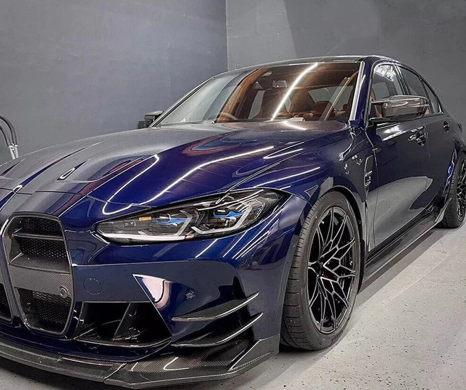 CARBON FIBER FRONT BUMPER CANARDS - BMW G8X G80 G82 M3 M4