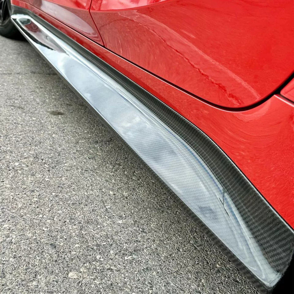 Carbon Fiber Side Skirt Replacement - 2021-25 BMW G80 M3