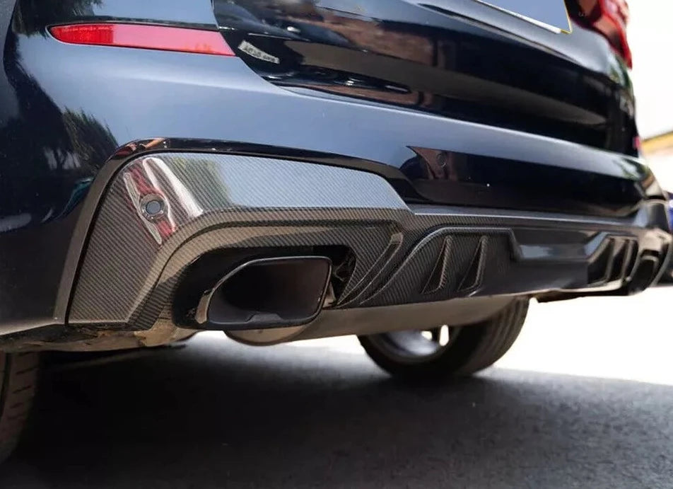 Carbon Fiber Rear Bumper Diffuser - BMW X3 G01 M Sport