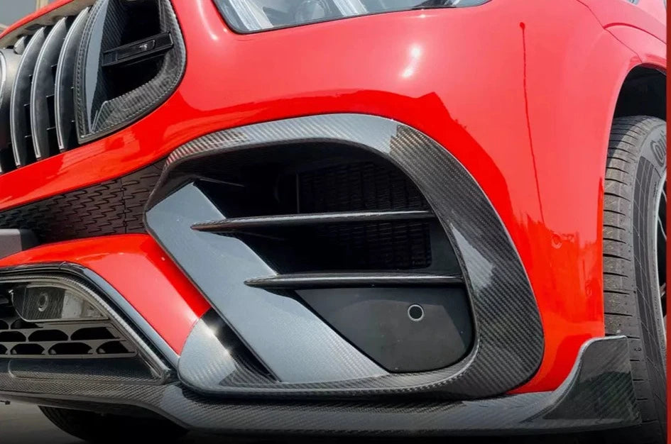 Carbon Fiber Front Bumper Splitter Lip - Mercedes Benz W167 C167 GLE450 GLE63 AMG