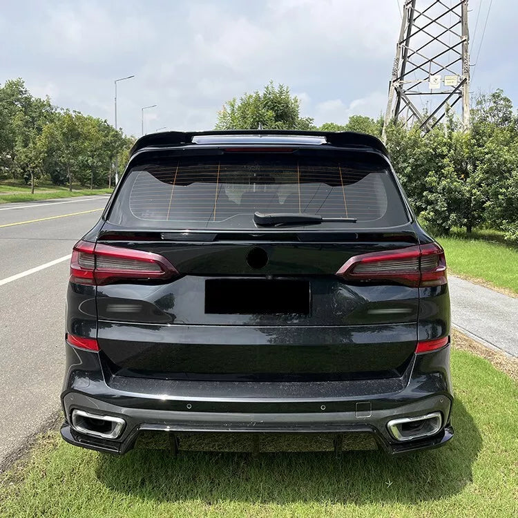 V2 Glossy Black Rear Roof Wing Spoiler - BMW X5 G05 2019-2024