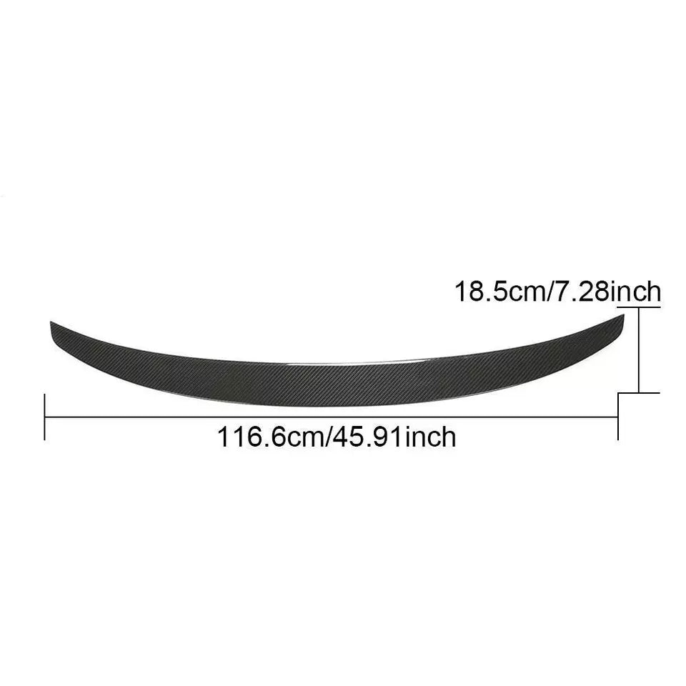 Dry Carbon Fiber Rear Trunk Spoiler Wing - Porsche 911 992 Carrera 4/S/4S