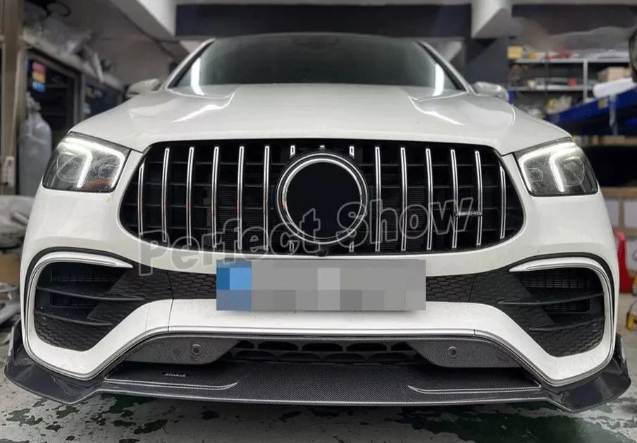 Carbon Fiber Front Bumper Splitter Lip - Mercedes Benz W167 C167 GLE450 GLE63 AMG