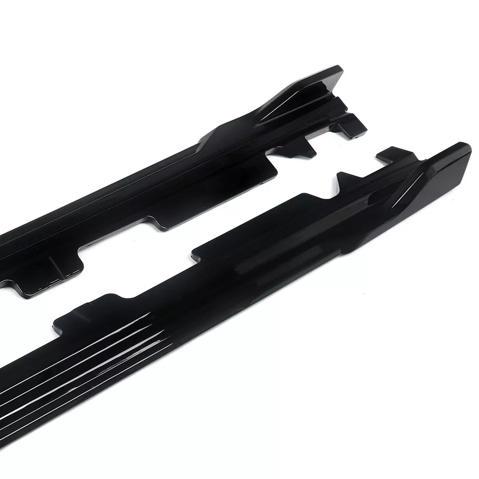 Gloss Black Side Skirts - BMW X3 X3M G01 X4 X4M G02