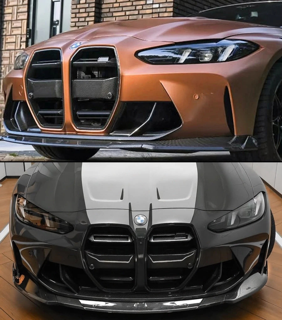 Prepreg Carbon Fiber RZ Style Front Grille Replacement - BMW G80 M3 / G82 & G83 M4