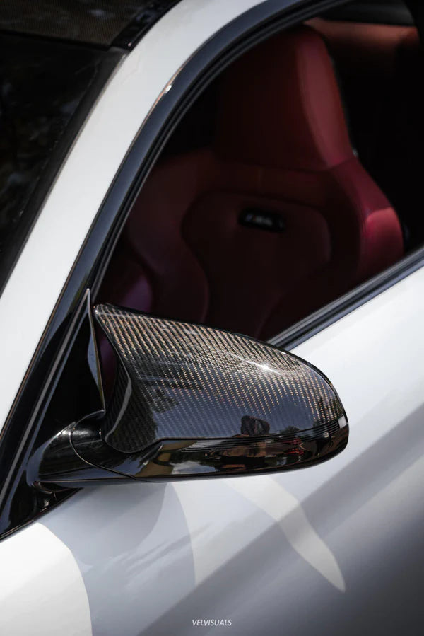 Carbon Fiber Mirror Cap Set - BMW F80 M3 | F82 / F83 M4 | F87 M2 The Carbon Industries