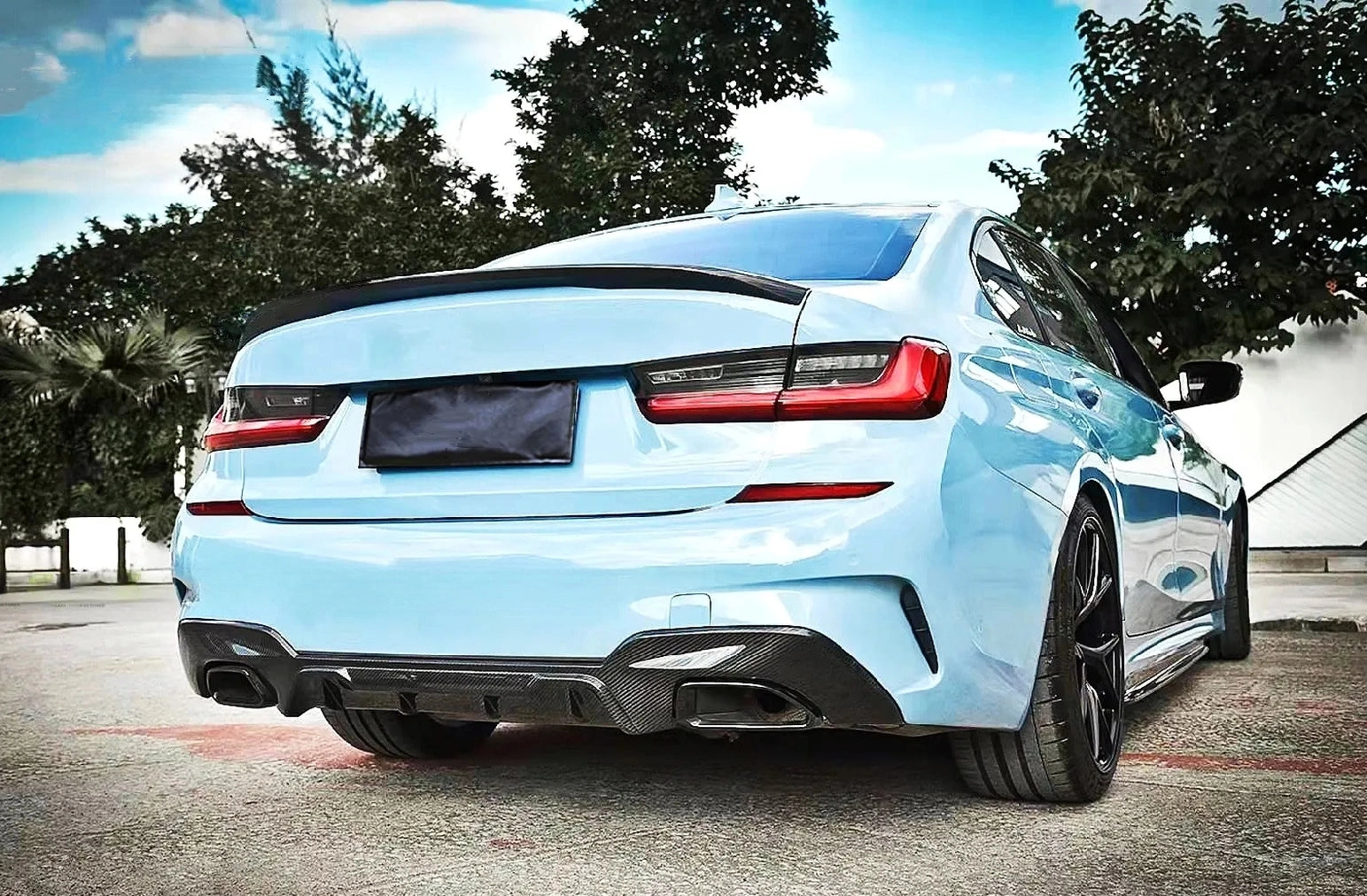 M Performance style Carbon Fiber Rear Diffuser - BMW G20 / G28 3 Series