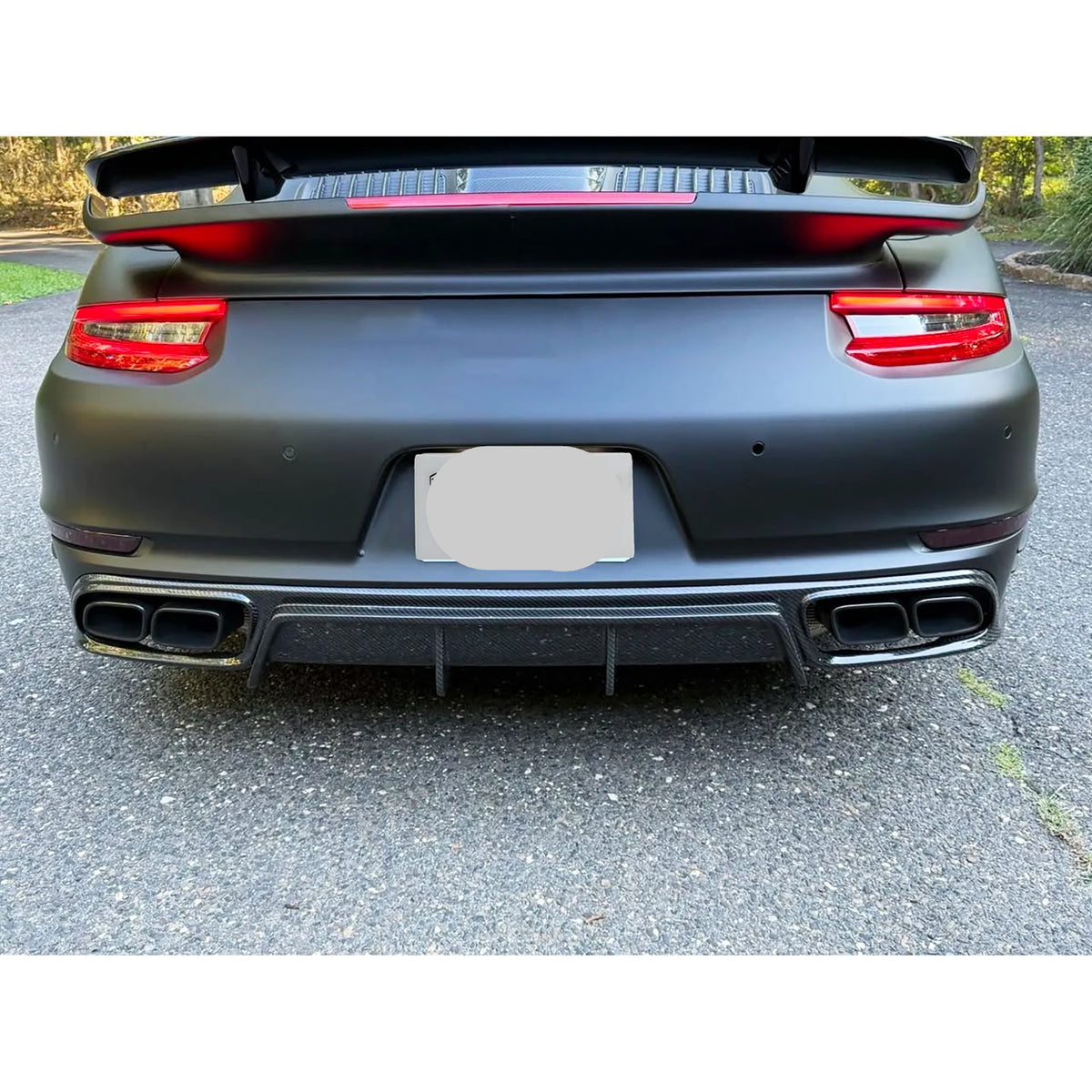 Carbon Fiber Tc Style Rear Diffuser - PORSCHE CARRERA 991.2 TURBO S