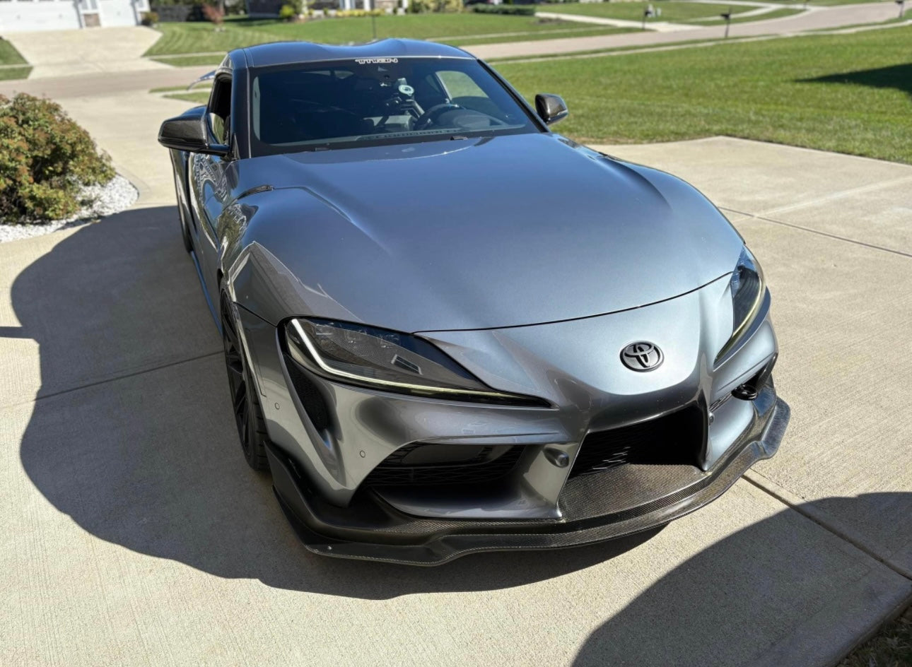 MB Style Carbon Fiber Front Splitter Lip - Toyota Supra GR A90-A91-MKV