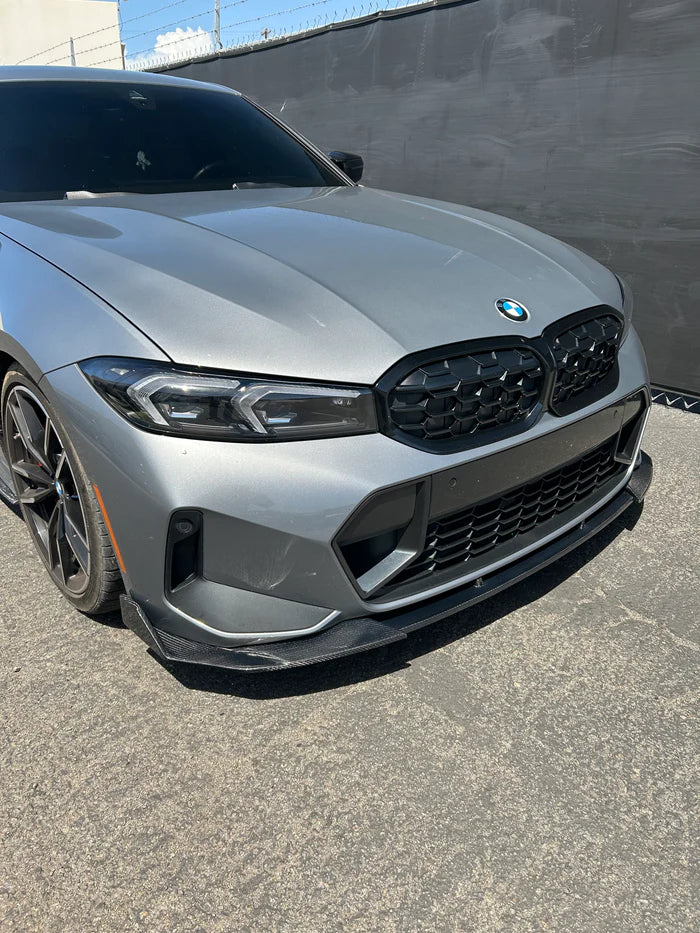 Carbon Fiber CTM V2 V Style Front Splitter Lip - 23-26 BMW M340i 330i G20 LCI