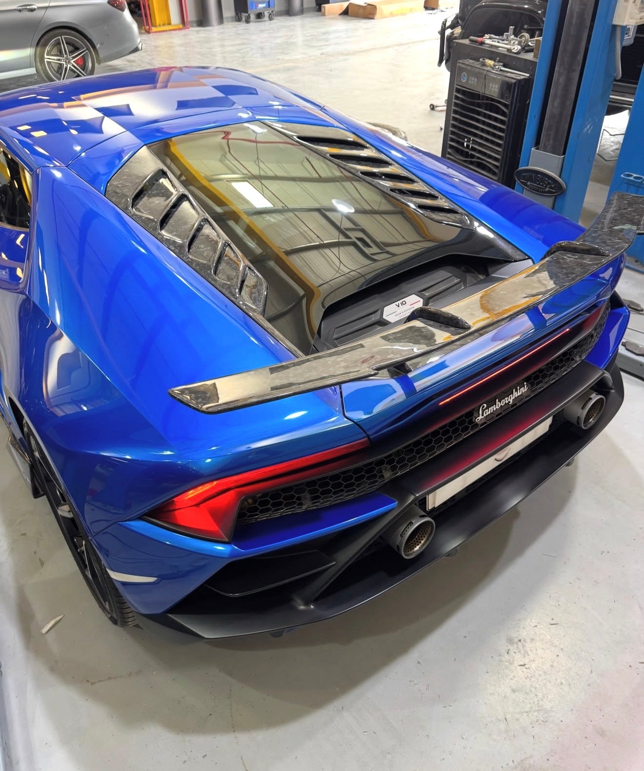 Dry Carbon Fiber Novi Style Rear Wing - Lamborghini Huracan EVO LP610