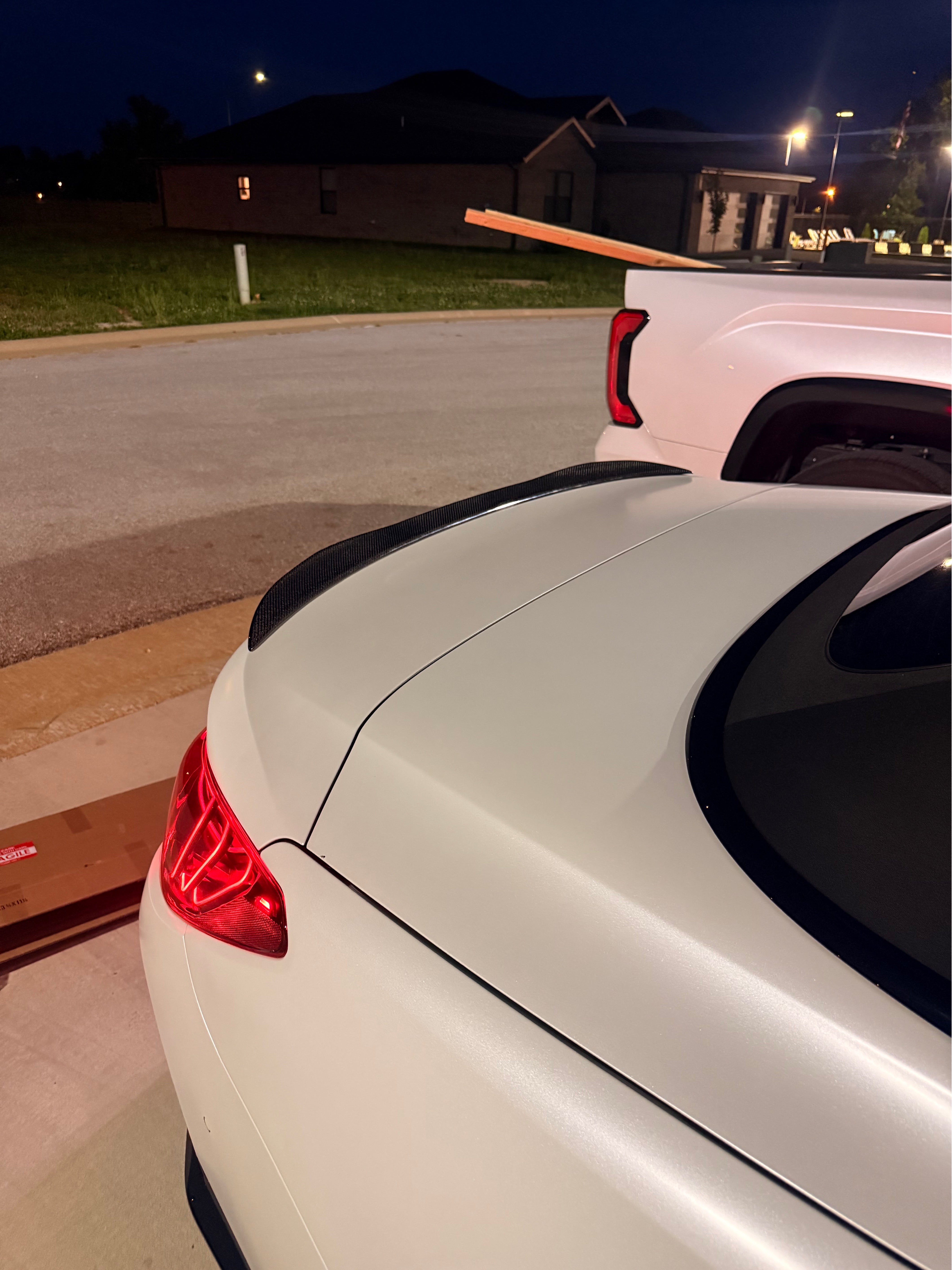 V STYLE CARBON FIBER TRUNK SPOILER  FOR 2021-2023 BMW G23 430i G83 M4 CONVERTIBLE