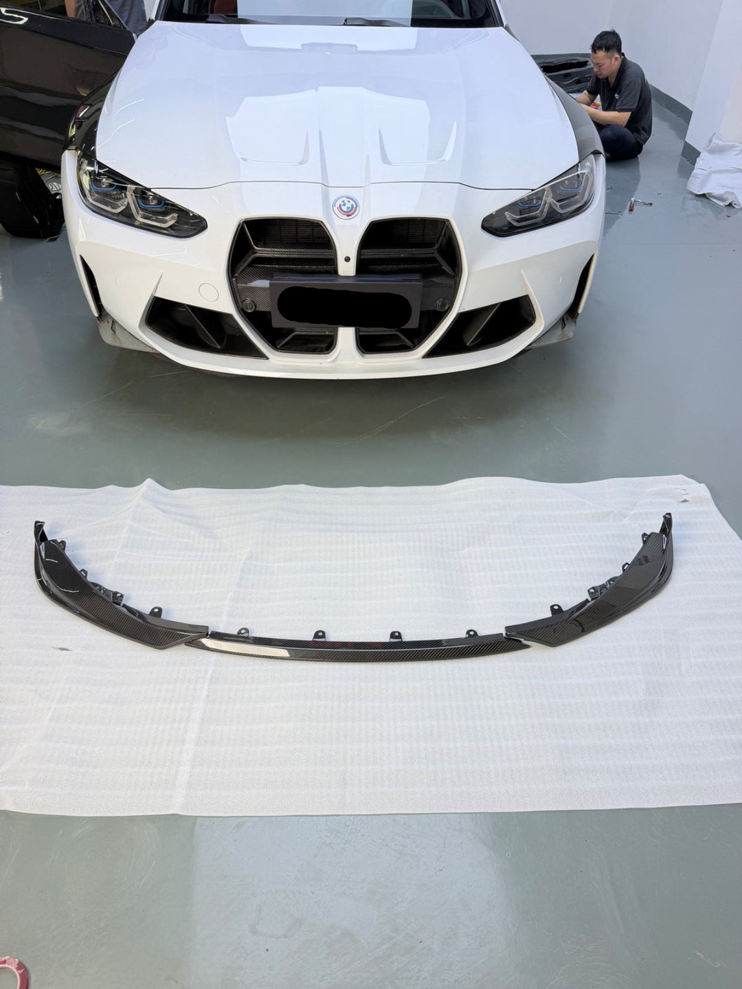 Carbon Fiber AN Style Front Lower Splitter Lip - BMW G80 M3 & G82 G83 M4
