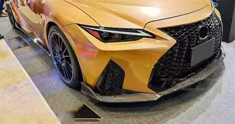 Carbon fiber winglet front splitter lip - Lexus IS350/300 F sport
