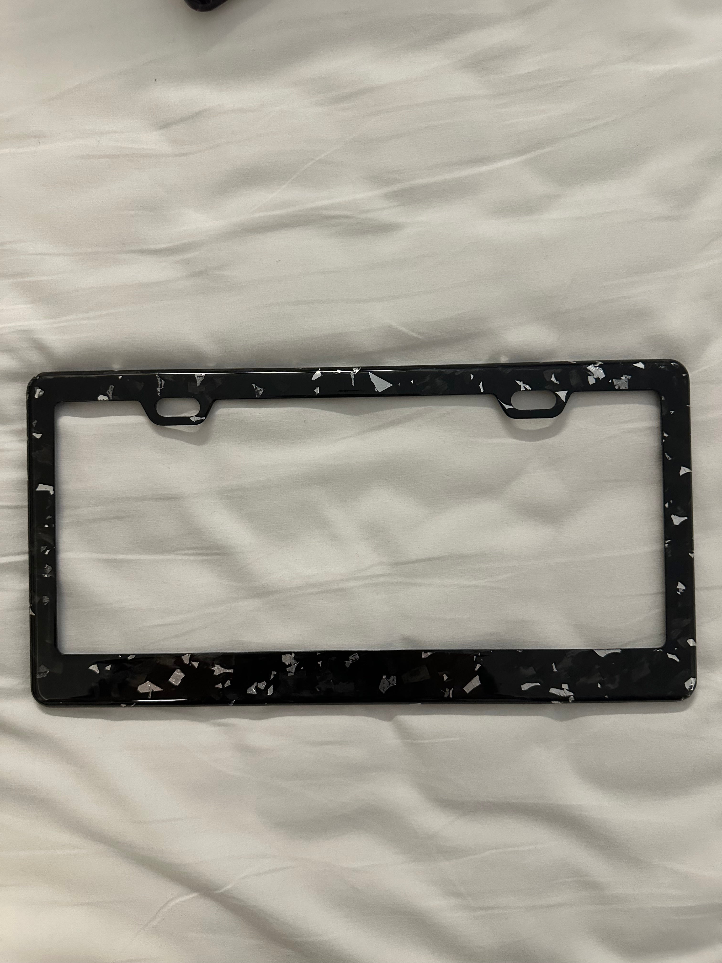 Colored Forged Carbon Fiber Universal License Plate Frame