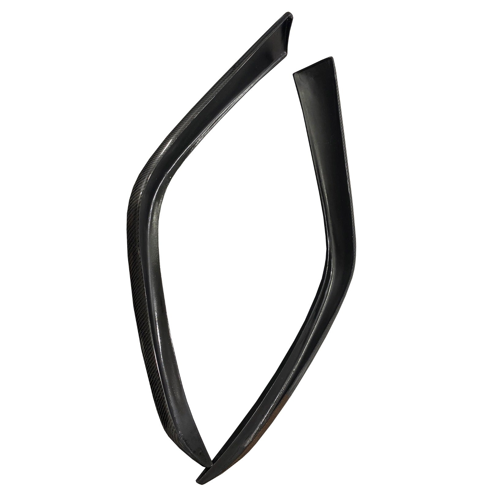 Carbon Fiber Front Bumper Center Winglets Trim - Ferrari 458