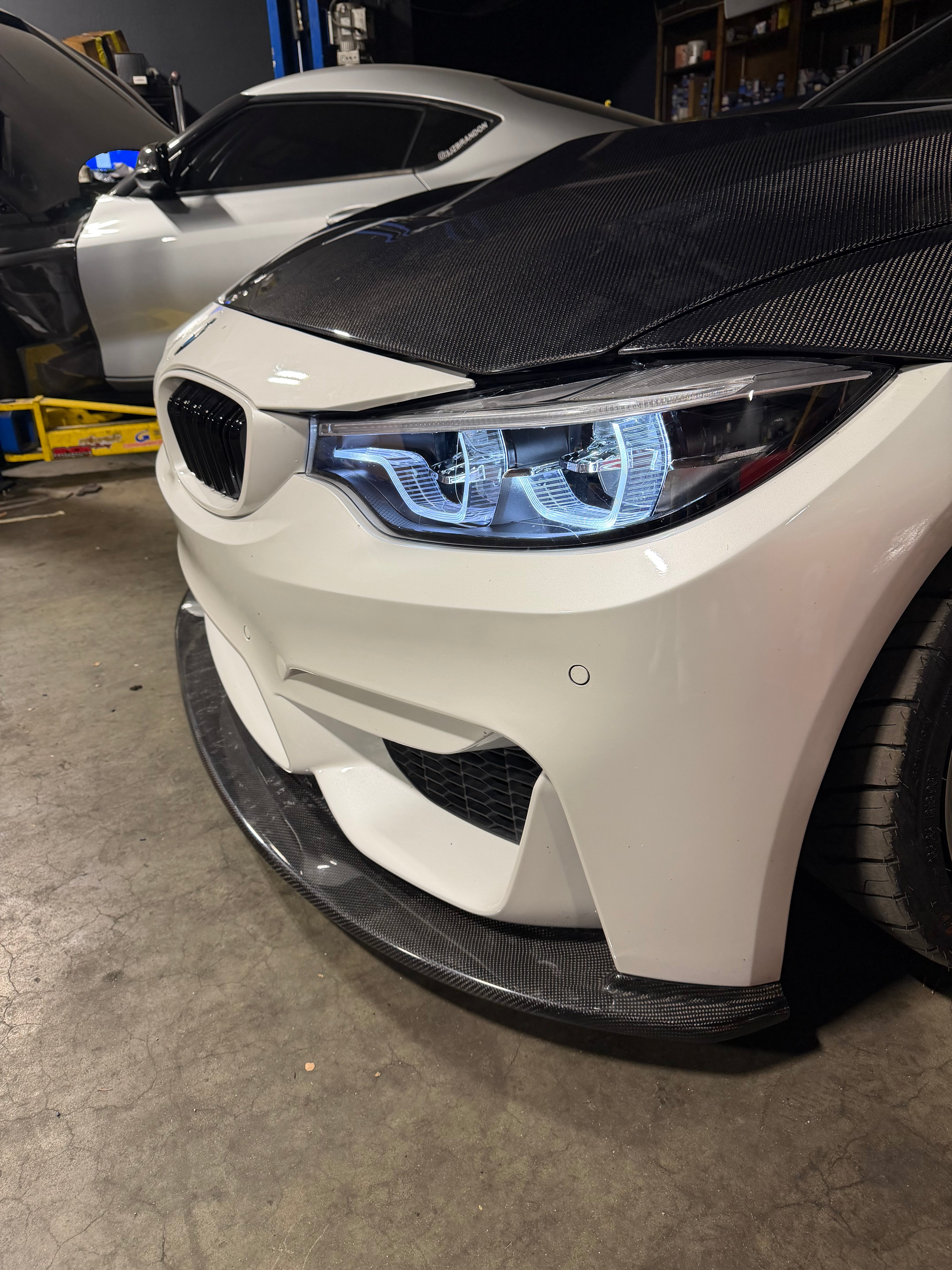 Carbon Fiber Front Lip V3  - 15-20 BMW F80 M3 F82 F83 M4