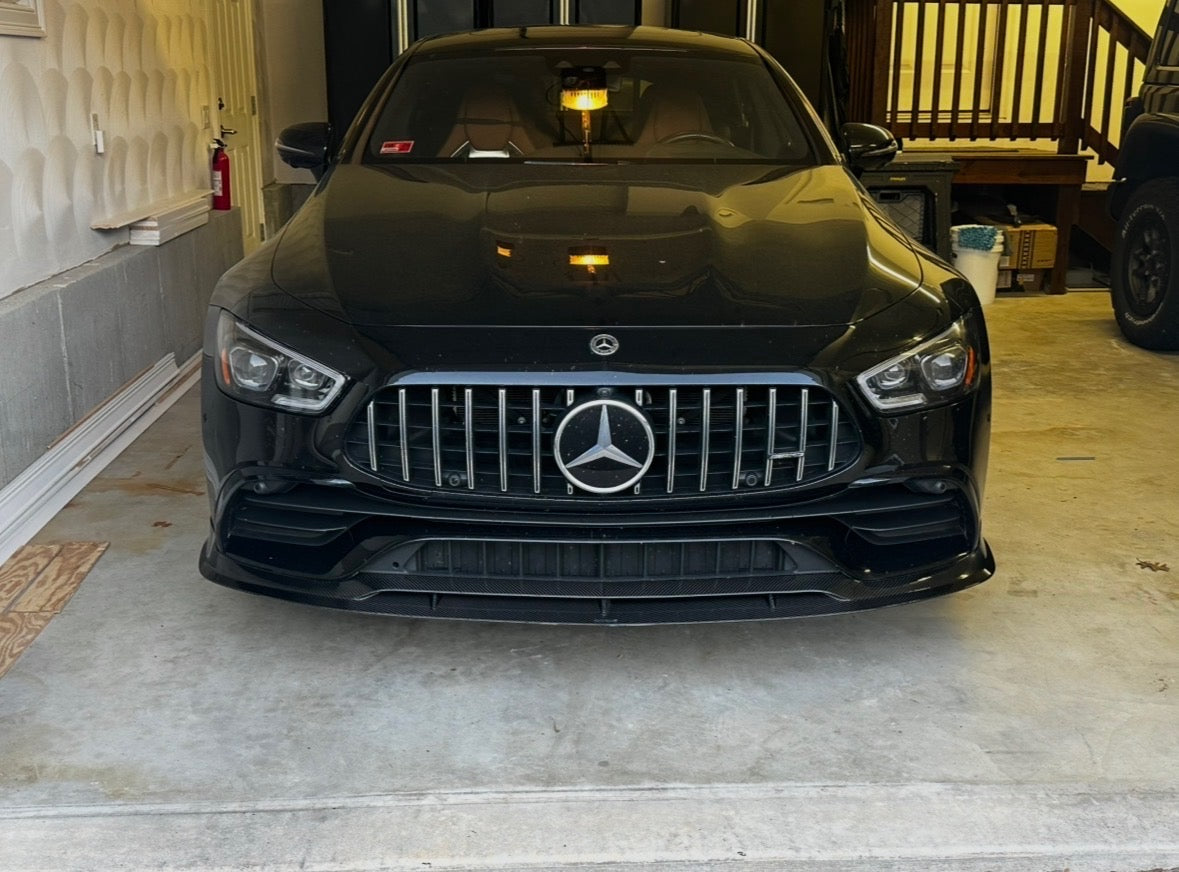 Prepreg Carbon Fiber Front Bumper Lip Splitter V2 - Mercedes Benz AMG GT43 GT50 GT53