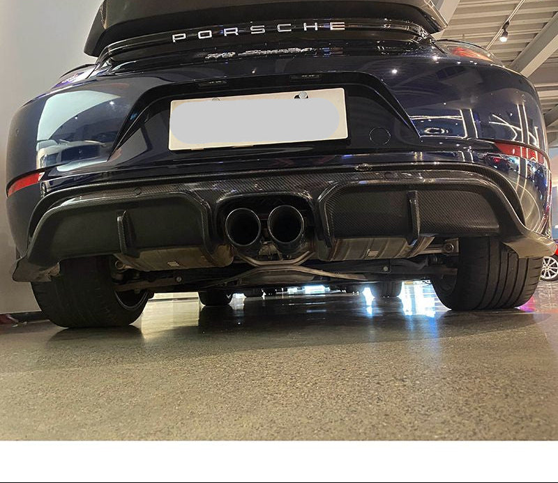 Carbon Fiber REar Diffuser - Porsche 718 Cayman Boxster