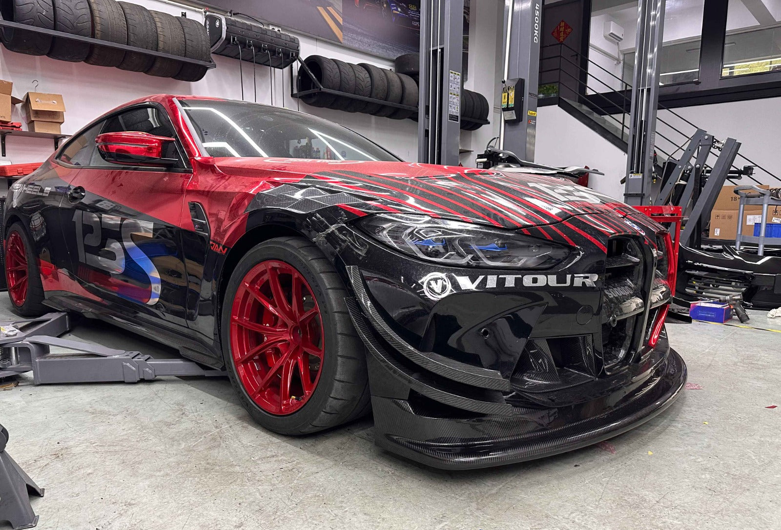 Carbon Fiber GT4 Style Front Canard - BMW G80 M3 & G82 M4