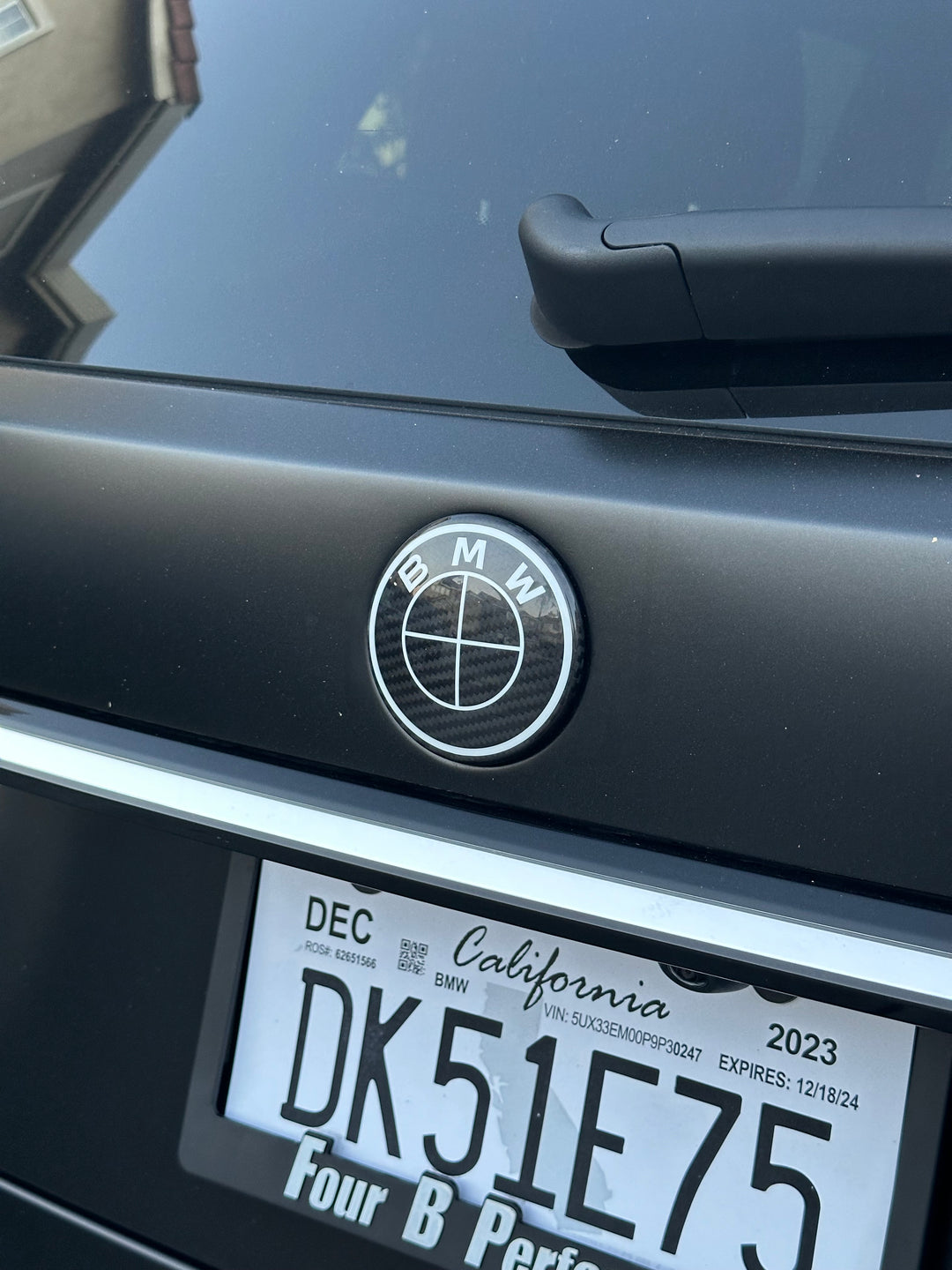 BMW Carbon Fiber roundel Emblem Cover - BMW
