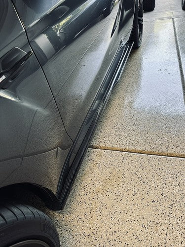 Carbon Fiber PSM Style Side Skirt Extension Splitter - 2016-21 BMW F87 M2 M2C