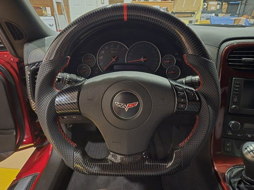 Carbon Fiber Steering Wheel for Chevrolet Corvette C6