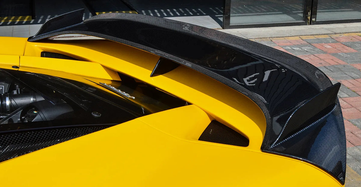 F8 Wing PT Style Carbon Fiber Rear Spoiler Wing - Ferrari F8 Tributo