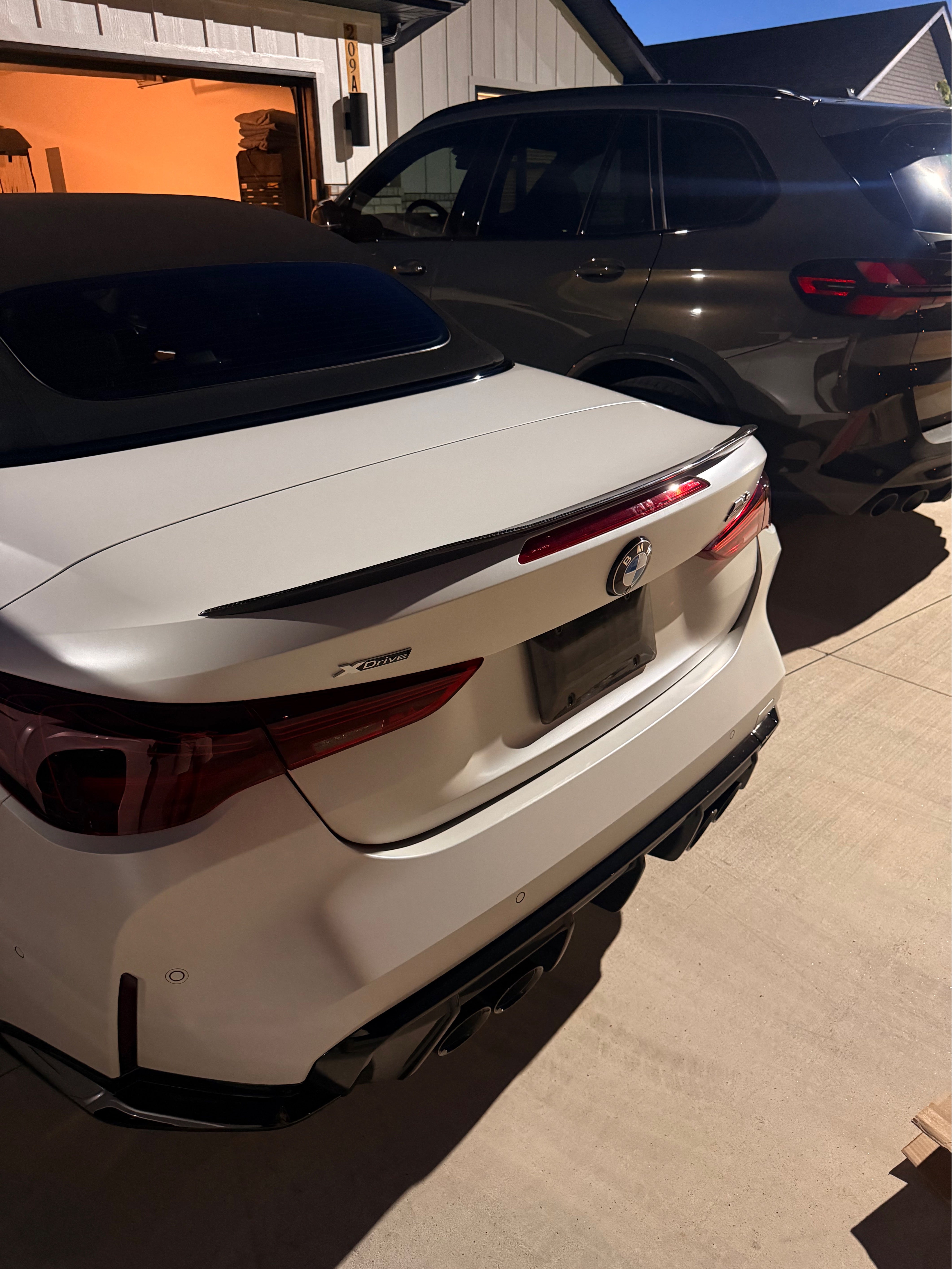 V STYLE CARBON FIBER TRUNK SPOILER  FOR 2021-2023 BMW G23 430i G83 M4 CONVERTIBLE