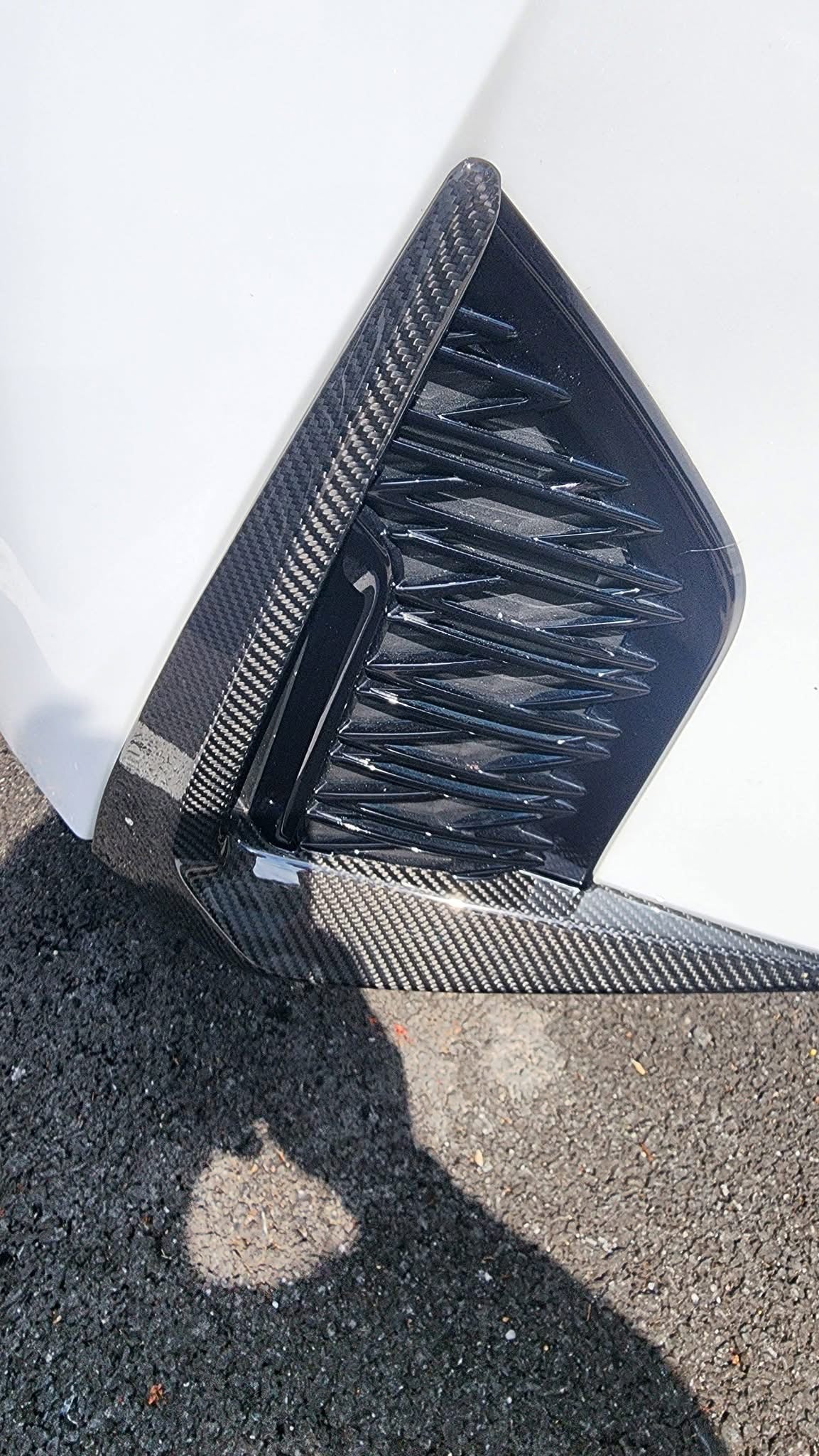 Carbon Fiber  Fog Light Cover Lower Bumper Side Trim - Lexus IS 300 350 500 2021-2025