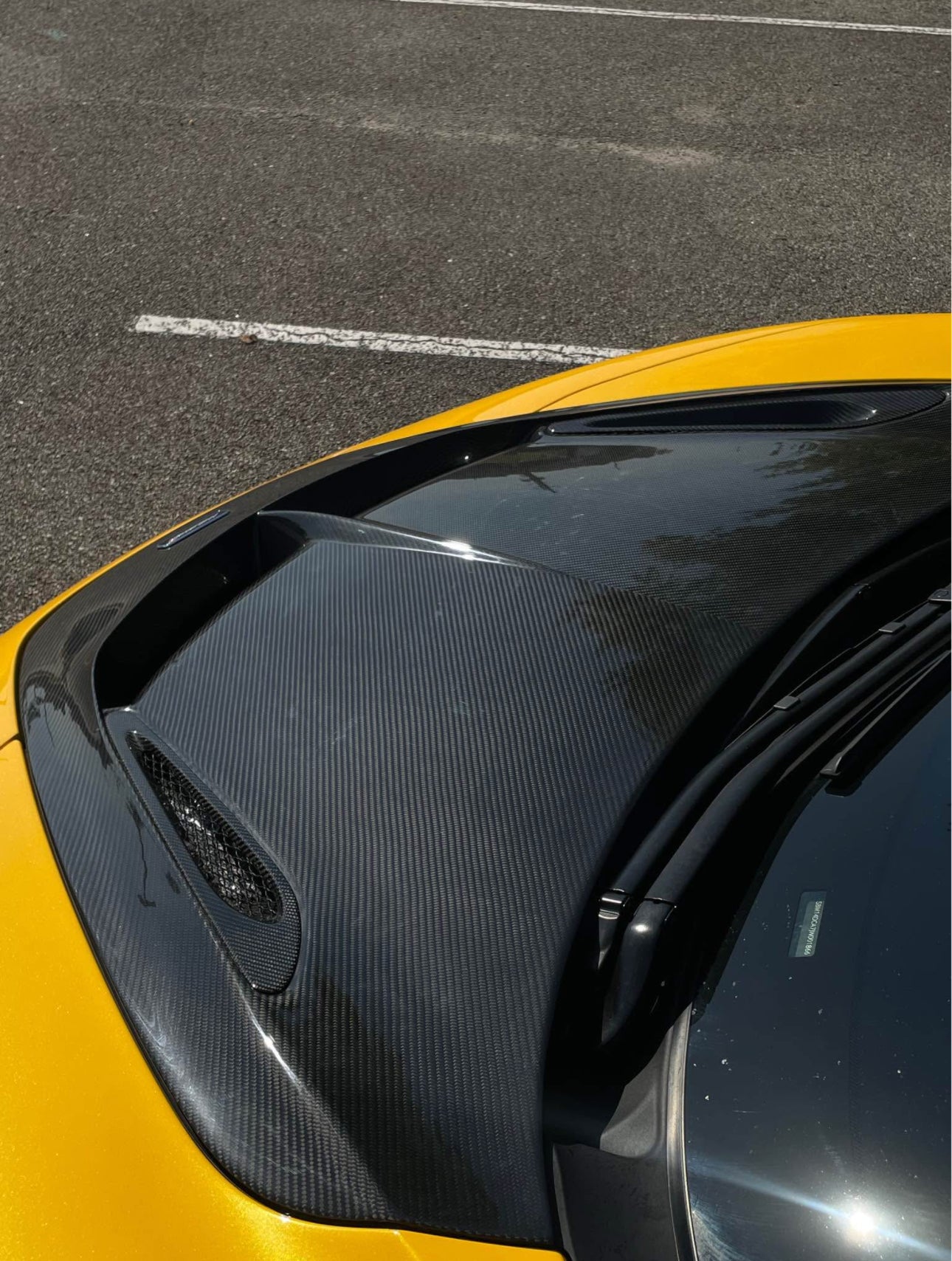Carbon Fiber V Front Hood Bonnet Lid- McLaren 720s/ 750s/765Lt
