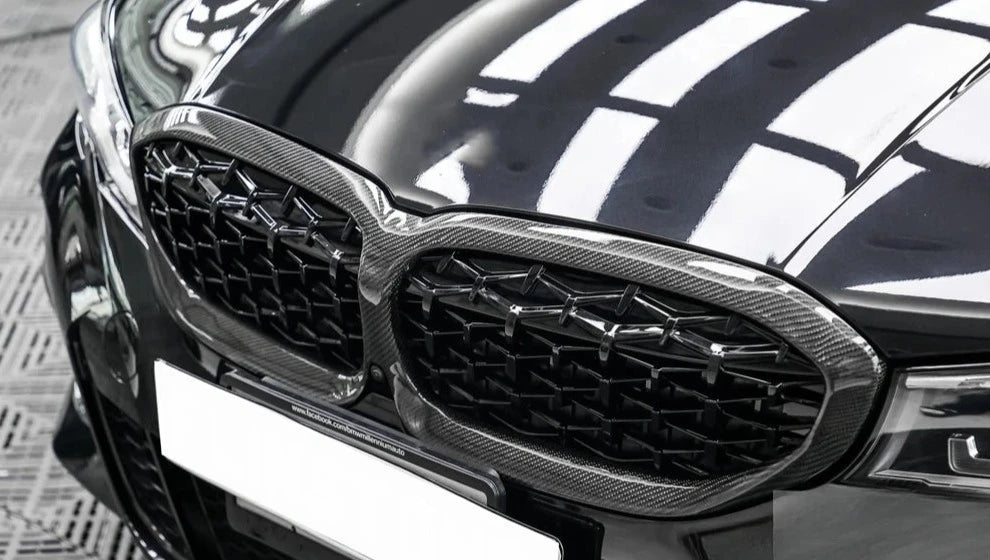 Carbon Fiber Diamond Grille Replacement - BMW 3 Series G20 & G21 Pre LCi
