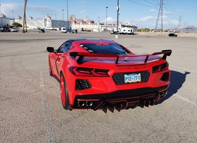 Gloss Black Rear Aggressive Diffuser - 2020-2025 Corvette C8 Z51