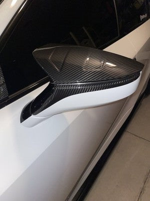 M style Carbon Fiber Mirror Cap Set - 21-24 LEXUS IS300 IS350 IS500