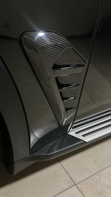 Zijvleugel Luchtstroom Spatbord Vent Cover 2 Pack voor BMW Voor X5 G05