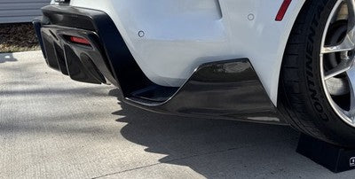 Carbon Fiber AG Style  Rear Canard Splitters - Toyota A90 Supra MK5