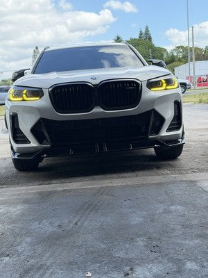 Gloss Black MP front lip - 2022-24 BMW G01 X3 G02 X4 LCI