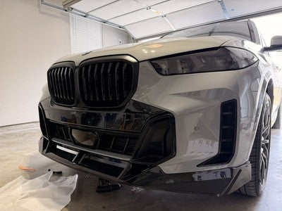 BMW X5 G05 LCI M sport (2024–2026) Gloss Black V Style Front Bumper Lower Lip