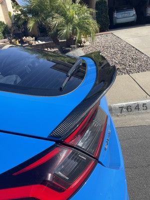 Carbon Fiber C Trunk Spoiler - 2022-25 Civic Hatchback Civics