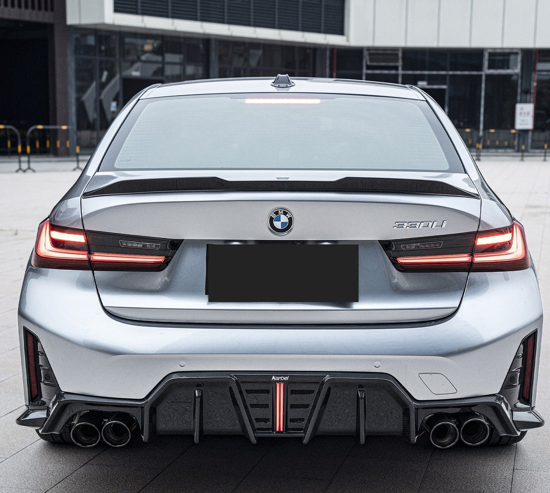 2019–2025 BMW G20 G80 M3 PP Rear Roof Spoiler – Matte Black, PU, Self-Adhesive, Ikon Style