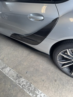 Carbon Fiber Side Door Fender Finned Panel Trim - Toyota A90 Supra