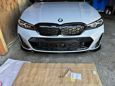 Gloss Black MP Front Splitter Lip - BMW G20 LCI M340i 330i M Sport 23-2025