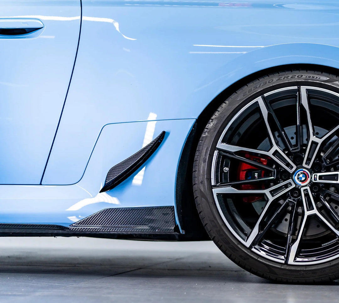Carbon Fiber Rear Side Skirt Canards - BMW G87 M2
