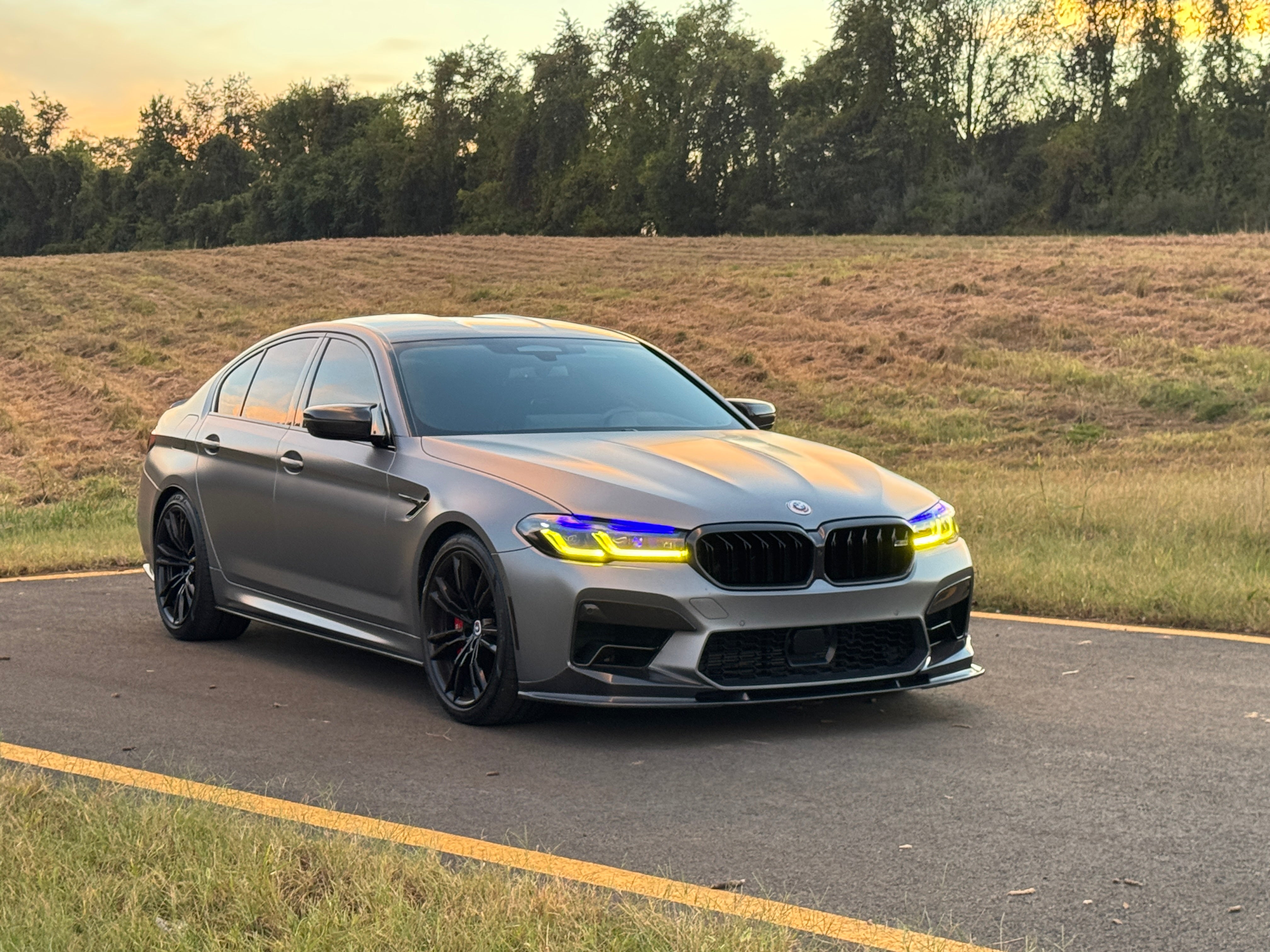 LED HEADLIGHT CSL Yellow/WHITE DRL Switchable Facelift Upgrade - BMW F90 M5 & G30 / G38 5 Series